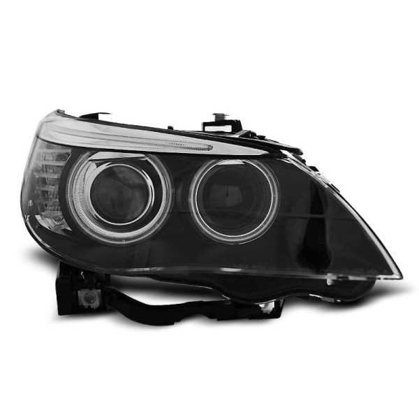 Fari CCFL Angel Eyes Xenon BMW Serie 5 E60 / E61 03-04 Neri