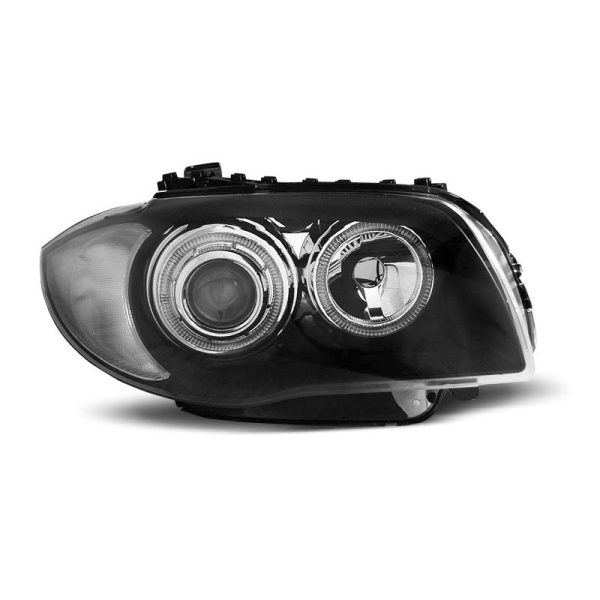 Fari LED Angel Eyes BMW Serie 1 E87-E81 04-07 Neri