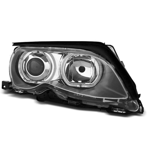 Fari Angel Eyes LED BMW Serie 3 E46 01-05 berlina & station