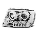 Fari Angel Eyes Chrysler Jeep Grand Cherokee 99-05 Chrome