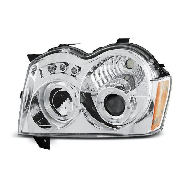 Fari Angel Eyes Chrysler Jeep Grand Cherokee 05-08 Chrome