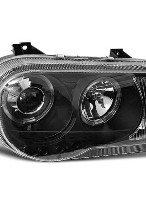 Fari Angel Eyes Chrysler 300 C 05-10 Neri