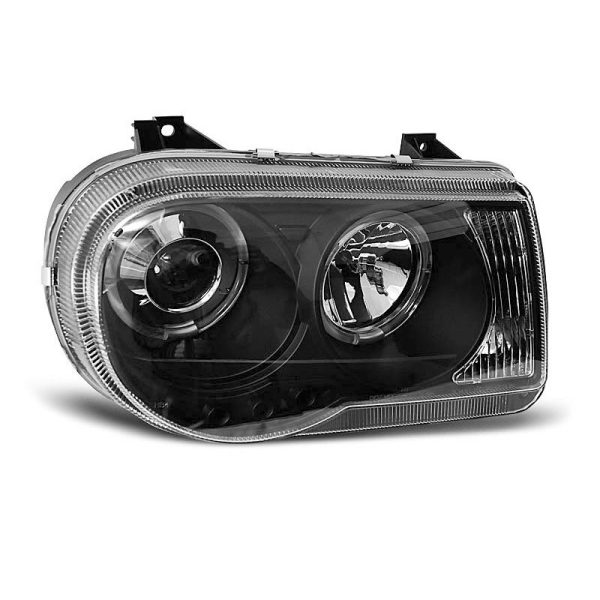 Fari Angel Eyes Chrysler 300 C 05-10 Neri