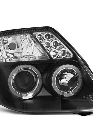 Fari Angel Eyes Citroen C2 03-10 Neri