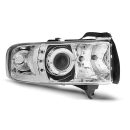 Fari Angel Eyes Dodge Ram 94-01 Chrome