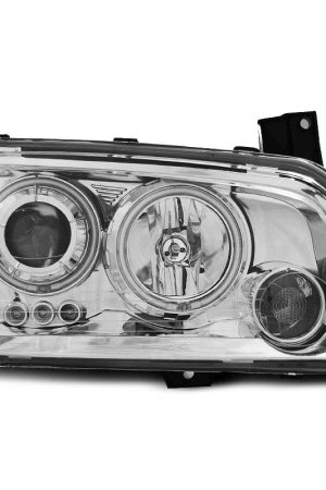 Fari Angel Eyes CCFL Dodge Charger LX 06-10 Chrome