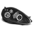 Fari Angel Eyes Fiat Grande Punto 05-09 Neri