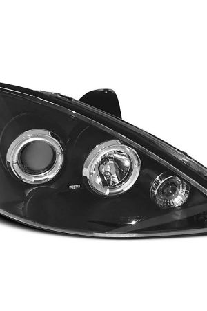 Fari Angel Eyes Ford Focus MK1 01-04 Neri