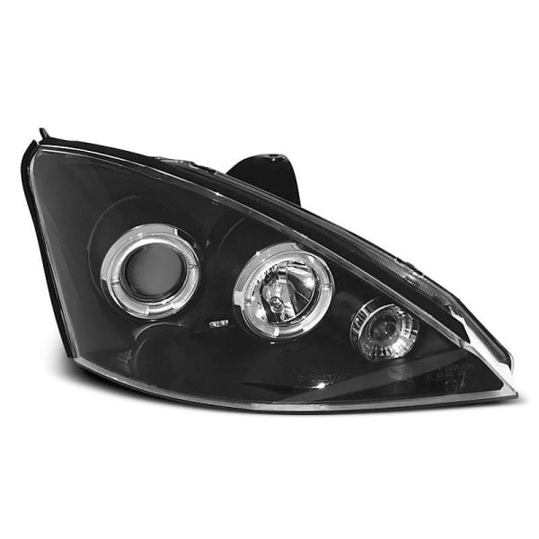 Fari Angel Eyes Ford Focus MK1 01-04 Neri