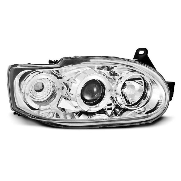 Fari Angel Eyes Ford Escort MK7 95-00 Chrome