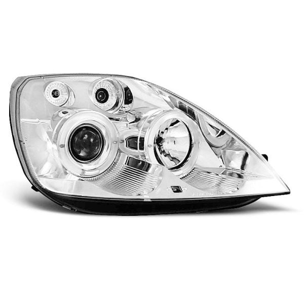 Fari Angel Eyes Ford Fiesta MK6 02-05 Chrome