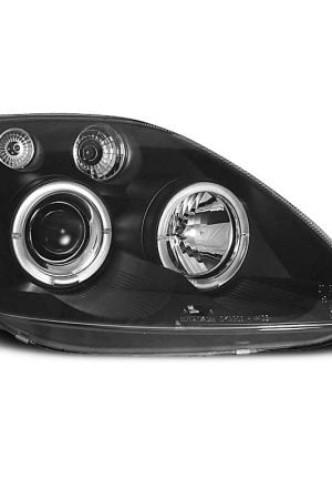 Fari Angel Eyes Ford Fiesta MK6 02-05 Neri