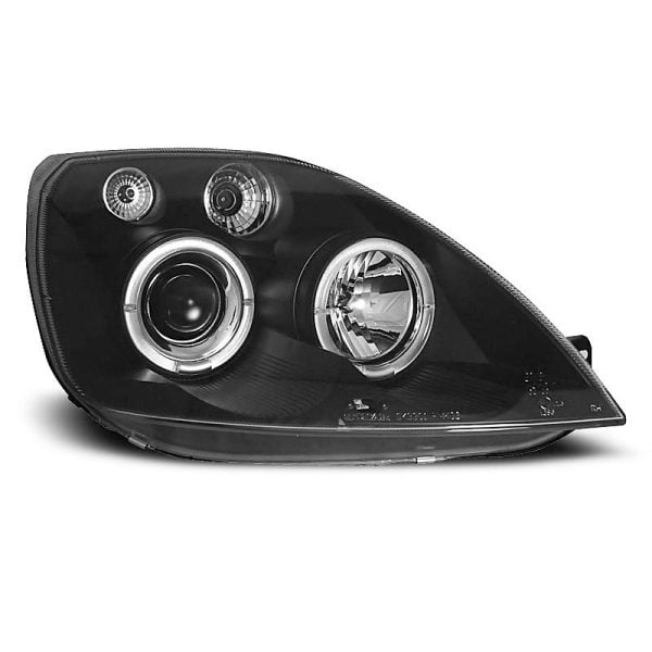 Fari Angel Eyes Ford Fiesta MK6 02-05 Neri