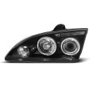 Fari Angel Eyes Ford Focus MK2 04-08 Neri