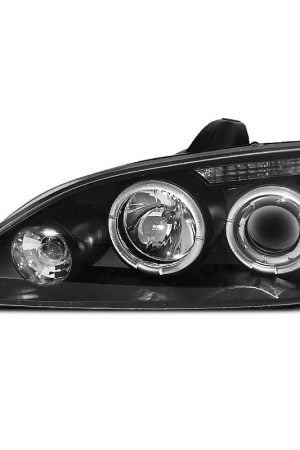 Fari Angel Eyes Ford Focus MK2 04-08 Neri