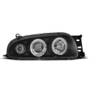 Fari Angel Eyes Ford Fiesta MK4 95-99 Neri