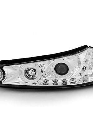 Coppia di fari a Led stile luce diurna Ford Mondeo MK2 96-00 Chrome