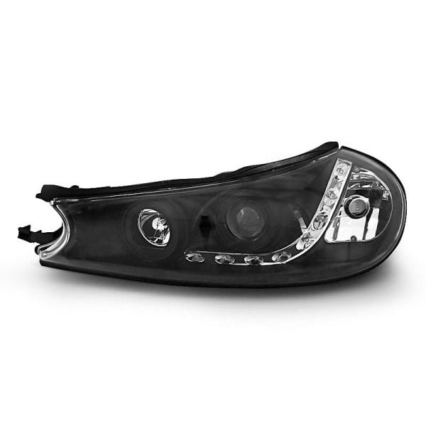 Coppia di fari a Led stile luce diurna Ford Mondeo MK2 96-00 Neri