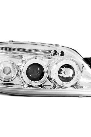 Fari Angel Eyes Ford Fiesta MK5 99-02 Chrome