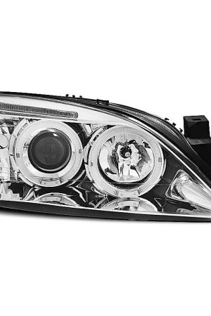 Fari Angel Eyes Ford Mondeo MK3 00-07 Chrome