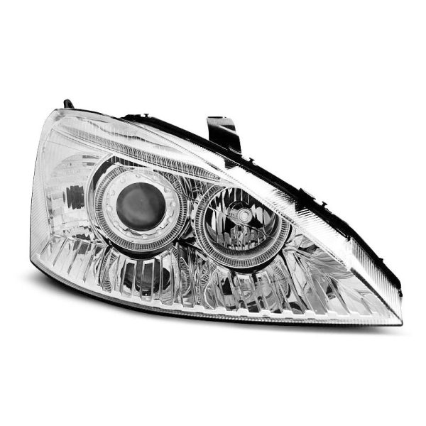 Fari Angel Eyes Ford Focus MK1 98-01 Chrome