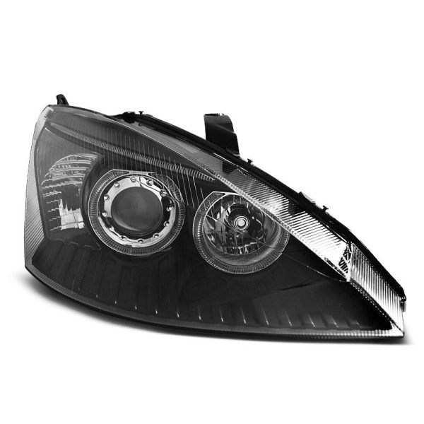 Fari Angel Eyes Ford Focus MK1 01-04 Neri