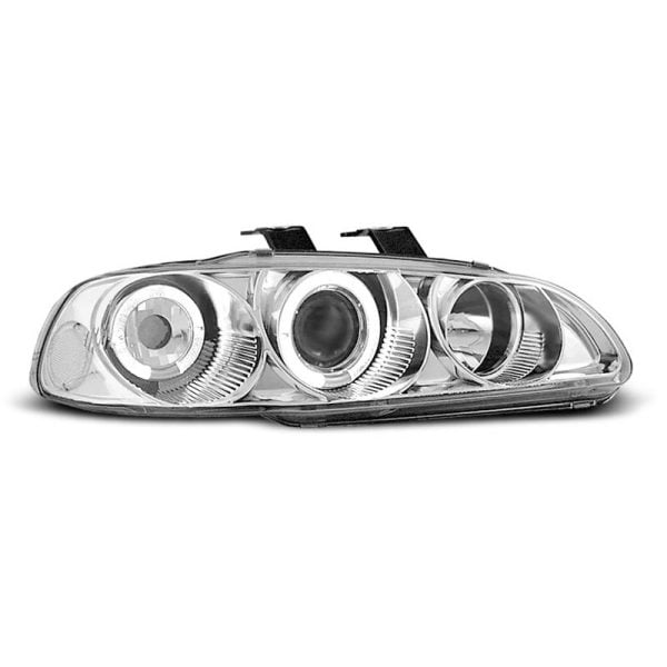 Fari Angel Eyes Honda Civic 5 91-95 Chrome