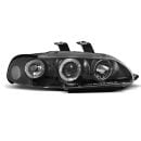 Fari Angel Eyes Honda Civic 5 91-95 Neri