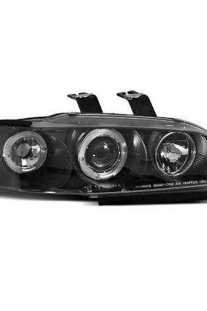 Fari Angel Eyes Honda Civic 5 91-95 Neri