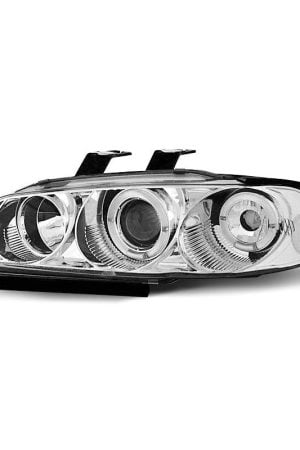 Fari Angel Eyes Honda Civic 5 91-95 Berlina Chrome