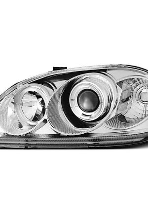 Fari Angel Eyes Honda Civic 6 95-99 Chrome