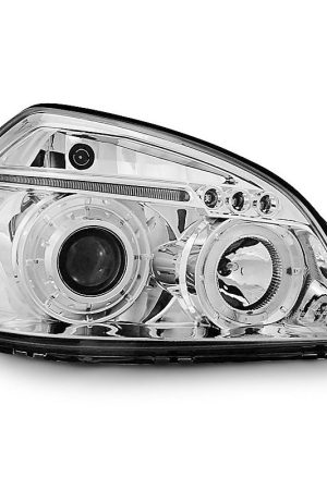 Fari Angel Eyes Hyundai Tucson 04-10 Chrome