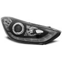 Fari Led Angel Eyes Hyundai Elantra 2010 Neri