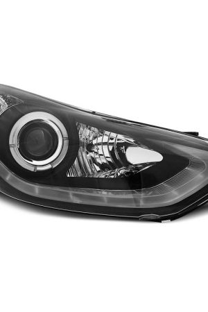 Fari Led Angel Eyes Hyundai Elantra 2010 Neri