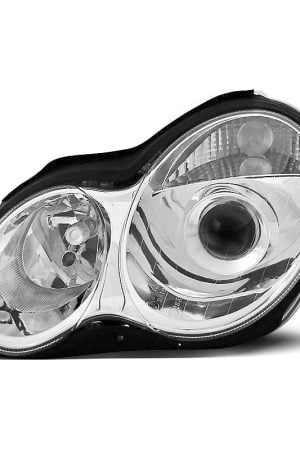 Coppia di fari Design Mercedes Classe C W203 00-04 Chrome