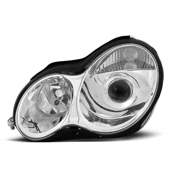 Coppia di fari Design Mercedes Classe C W203 00-04 Chrome