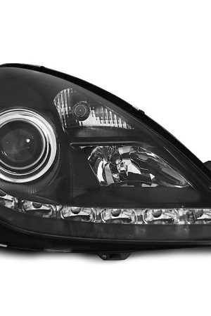 Coppia di fari a Led stile luce diurna Mercedes SLK R171 04-11 Neri