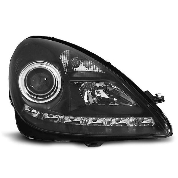 Coppia di fari a Led stile luce diurna Mercedes SLK R171 04-11 Neri