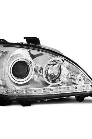 Coppia di fari a Led stile luce diurna Mercedes Classe M W163 98-01 Chrome