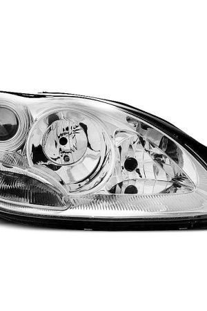 Coppia di fari Design Mercedes Classe S W220 Chrome