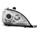 Coppia di fari Design Mercedes Classe M W163 98-01 Chrome