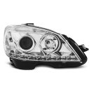 Coppia di fari LED Design Mercedes Classe C W204 07-10 Chrome