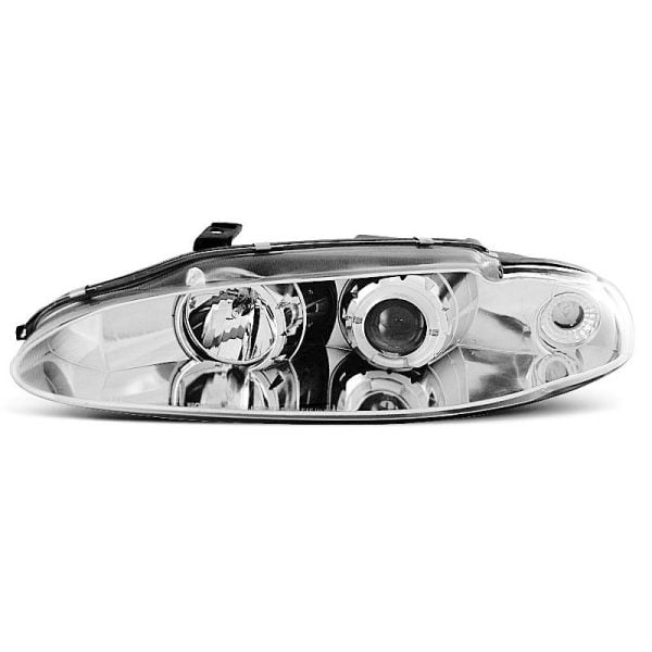 Coppia di fari Angel Eyes Mitsubishi Eclipse 95-96 Chrome