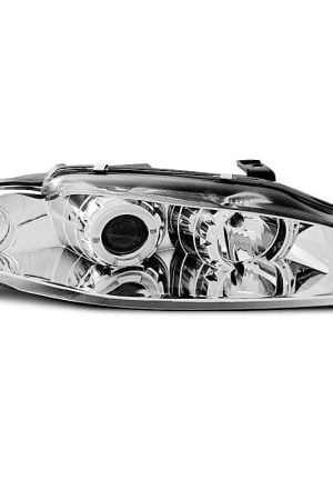 Coppia di fari Angel Eyes Mitsubishi Eclipse 97-98 Chrome