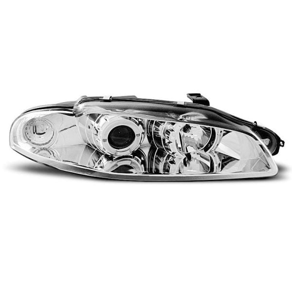 Coppia di fari Angel Eyes Mitsubishi Eclipse 97-98 Chrome