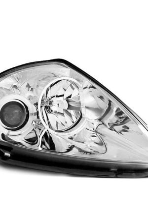 Coppia di fari Angel Eyes Mitsubishi Eclipse 00-05 Chrome