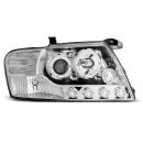 Coppia di fari Angel Eyes Mitsubishi Pajero V60 01-06 Chrome