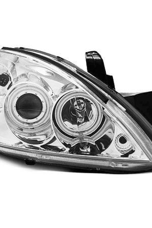 Coppia di fari Angel Eyes CCFL Mitsubishi Lancer VII 04-07 Chrome