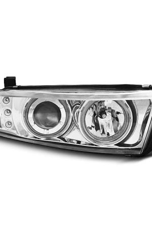 Coppia di fari Angel Eyes CCFL Mitsubishi Galant 8 96-06 Chrome