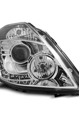 Coppia di fari Xenon a Led stile luce diurna Nissan 350Z 03-05 Chrome